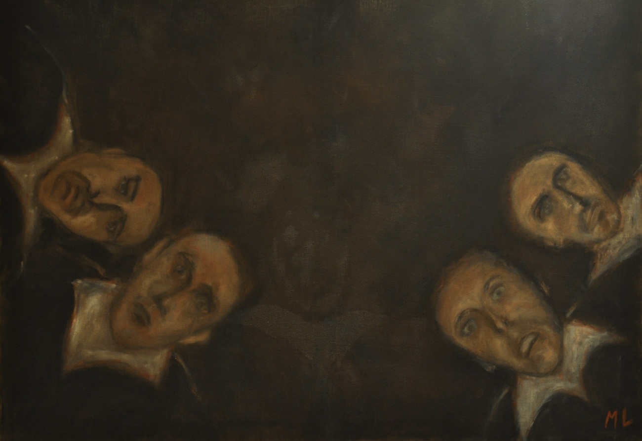 Leçon d’Anatomie, oil on canvas. 120 x 90 cm