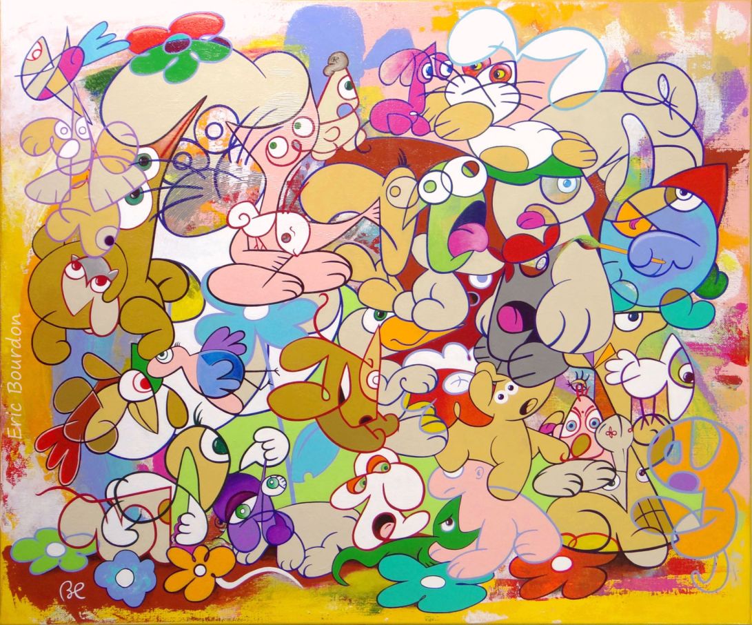 LOST-65x54cm-Acrylic-painting-by-Eric-Bourdon