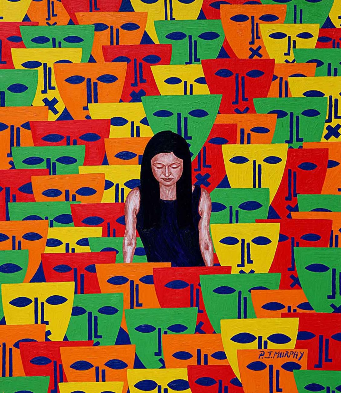 IMAGE 6 LONELY IN A CROWD oil paint