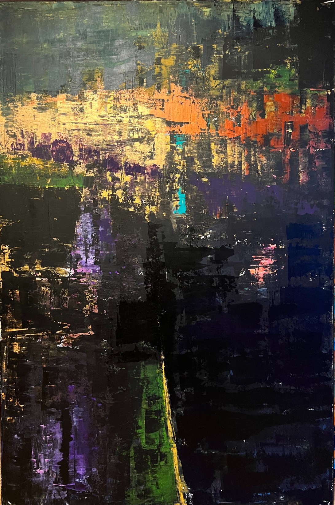 Night walk, 120x80cm, 2022